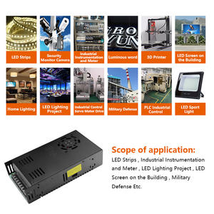 SMPS alimentatore Switching 24V DC 12Volt regolabile 400W adattatore universale ad alta tensione CCTV LED trasformatore modulo - Product Image 5