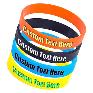Bracelets promotionnels en coton sérigraphié, résistants aux déchirures, à changement de couleur UV, avec logo personnalisé pour cadeaux publicitaires - Product Image 3