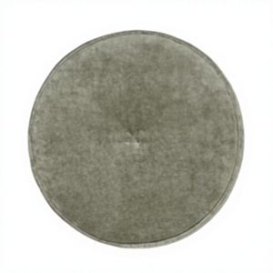 Coussin rond moderne en velours de luxe, coussin décoratif circulaire pour canapé, lit et assise au sol, coussin en forme de disque - Product Image 2