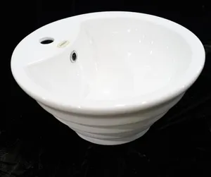 Grosir dukungan 6L mangkuk putih cocok berbagai gaya dekorasi seni baskom keramik
