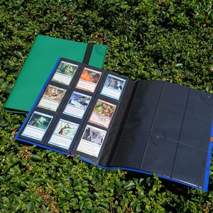 Black PP TCG <b>Plastic</b> 9-<b>Pocket</b> Trading Card Binder with Bandage - Product Image 4