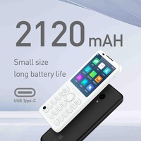 نسخة عالمية متصدعة duoqin F21PRO + plusandro 11 شاشة تعمل باللمس 4G هاتف محمول ذكي يدعم متجر جوجل Qin F21 برو