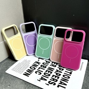 เคสโทรศัพท์มือถือซิลิโคนสีพื้นคุณภาพสูงแบบแม่เหล็ก สำหรับ iPhone 17 air 16 15 14 plus 13 pro max ป้องกันการกระแทก - Product Image 3