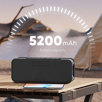 Altavoz Bluetooth Portátil Profesional a Prueba de Agua con Subwoofer de 40W, Sonido Estéreo con Supergraves para Hogar y Oficina, Comunicación USB