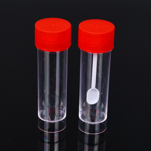 Disposable Stool Collection Vial 20ml Screw Cap Plastic Specimen Cup For Sample Storage - Product Image 3
