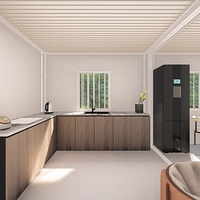 Maison conteneur préfabriquée démontable de haute qualité pour appartements, salles de classe, hébergement étudiant, hôtels de villégiature, logements pour travailleurs et camping