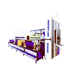 Winsumart 3000W watt CNC Stainless Steel Tube Fiber Laser Cutting INOX Cutter Machine Laser Metal Cutting Machine
