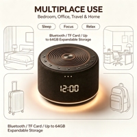 Haut-parleur à bruit blanc Bluetooth 5.4 portable, machine à sons pour le sommeil, haut-parleur 5W, carte TF, rechargeable, aide au sommeil, appareil de relaxation