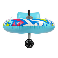 Flotteur gonflable motorisé électrique, flotteur de piscine motorisé avec hélice pour adultes, pour la piscine, le lac et les loisirs