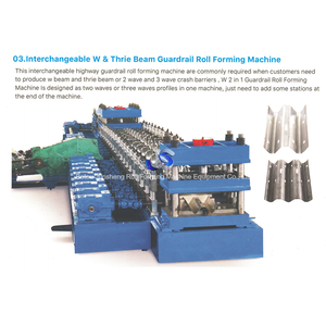 Highway Express Leitplanke Zaun Crash Rolling Forming Maschinen Verkehrs sicherheit Leitplanke Herstellungs maschine - Product Image 3