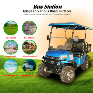 Voiture de golf électrique compacte tout-terrain à 4 places avec batterie 60v pour la location de clubs/événements - Product Image 3
