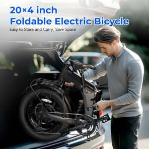 Vélo électrique <span class=keywords><strong>pliable</strong></span> 250W 36V 20 pouces avec batterie 10.4Ah - Vélo électrique <span class=keywords><strong>pliable</strong></span> léger pour les trajets domicile-travail/la ville (adultes) - Product Image 6
