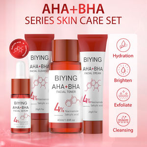 Set de Cuidado Facial OEM AHA + BHA de Cuatro Componentes: Tónico, Limpiador Facial, Esencia y Crema - Product Image 2