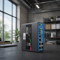 Routeur industriel robuste R100 3G LTE 4G VPN emplacement pour carte Sim montage sur Rail Din fonction QoS 2.4GHz 4G VPN routeur 3G LTE QoS