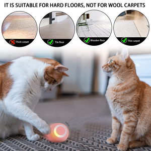 New Fashion Eco-Friendly Smart <b>Cat</b> <b>Toys</b> ABS+Silicone Electric Ball Molar Teeth Sound Classic Style Animation for <b>Cats</b> - Product Image 5