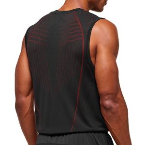 Camiseta sin Mangas para Hombre, de Algodón Puro, Color Sólido con Estampado, Holgada, Informal, Deportiva, para Verano - Product Image 3