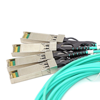 Cable Óptico Activo AOC LSZH 100G QSFP28 a 4x25G SFP28 para Switch Mellanox, 3m, 5m, 7m
