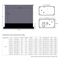 Écran de projection motorisé au sol de 120 pouces en cristal PET CBSP, écran de projection laser TV UST ALR pour home cinéma