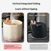 Baignoire pliable pour usage domestique, baignoire portable épaissie pour adultes, baignoire pliable à température constante, baignoire pliable pour bain de glace