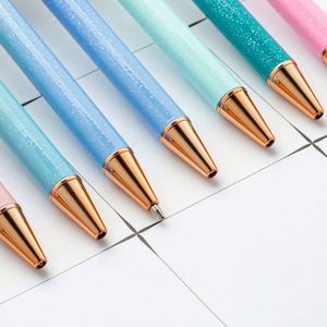 Custom Glitter Metal Click <b>Pens</b> - Promotional Gifts with Logo Printing, <b>Refillable</b> Ballpoint <b>Pens</b> - Product Image 3