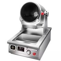 Wok rotatif électrique automatique en acier inoxydable 3500W pour cuisine professionnelle