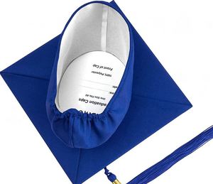 Gorro de Graduación Universitario Elástico Personalizado al por Mayor, Gorros de Graduación Negros Mate para Adultos, Uso Escolar, 100% Poliéster con Borla - Product Image 5