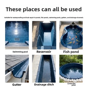 Revestimiento Impermeable Especial para Piscinas, Estanques de Peces, Techos, Paredes, Sótanos - Material para Reparación y Prevención de Fugas - Product Image 3