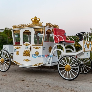 Carruaje de Caballos Eléctrico de Lujo para Bodas, Estilo Princesa Cenicienta, de Cuatro Ruedas, Capacidad para 6 Personas, Personalizable, Suministro de Fábrica - Product Image 2