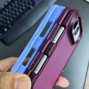 New Arrival Luxury 2.5mm Folding <b>Phone</b> Case for DUO-Shockproof TPU+PC Back Magnetic <b>Ring</b> Holder Metal Buttons - Product Image 3