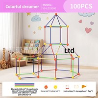 Jouet de construction éducatif STEM, modèle de kit de construction de fort à l'échelle pour les enfants de 5 à 7 ans, relation parent-enfant