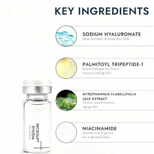 Kit de sérum professionnel pour le visage à la niacinamide, à l'<span class=keywords><strong>acide</strong></span> <span class=keywords><strong>hyaluronique</strong></span> et aux peptides, anti-rides, augmentant l'élasticité de la peau, soin de la peau, sérum pour les lèvres - Product Image 4