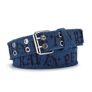 Fashion Double Grommets <strong>Web</strong> Belts Double Hole Casual Unisex Custom Canvas Belt Letters Printed Canvas Belt for <strong>Young</strong> Boys Girls - Product Image 5