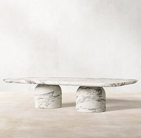Autres meubles coupole finie à la main de haute qualité table en marbre sculpté unique