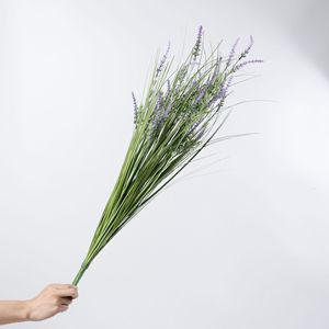 Bouquet de lavande artificielle Dream Castle 90 cm, violet, arrangement floral décoratif pour intérieur et extérieur - Product Image 1