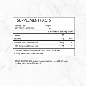 Cápsulas Blandas de Ácido Linoleico Conjugado Activo Directo de Fábrica con Grasa Total que Promueve la Salud del Sistema Inmunitario - Product Image 6