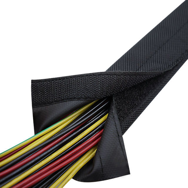 Eco-friendly Waterproof Sun-proof velcro Closure Cable protection Hook and Loop Cable Protector Cable Sleeve
