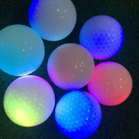 Balles de golf LED qui brillent dans le noir, balles de golf lumineuses colorées pour l'entraînement de golf nocturne, accessoires sportifs pour le parcours de golf