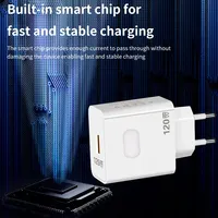 Pengisi Daya USB GaN 120W QC3.0 Pengisian Cepat Port Tipe-C Perlindungan OTP untuk Laptop Tablet Smartphone Earphone