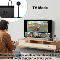 Mini Cámara para Juegos para PC y Switch 2, 1080P Full HD, Cableada USB Tipo-C, Brillo y Claridad Ajustables para Juegos de Realidad Aumentada y Videollamadas
