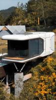 Lusso 2 camere da letto Apple cabina contenitore casa Mobile piccola casa ispirata alla capsula spaziale per l'applicazione campeggio Hotel Villa