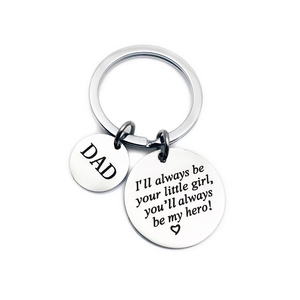 Llavero de regalo del Día del Padre para papá, <span class=keywords><strong>siempre</strong></span> serás <span class=keywords><strong>mi</strong></span> héroe, cumpleaños, regalo del día de San Valentín para papá de hija, <span class=keywords><strong>hijo</strong></span>, niños, esposa, nuevo - Product Image 4