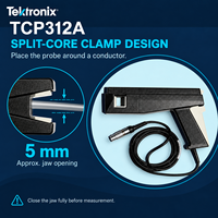 Sonde de courant AC/DC Tektronix TCP312A 30A 100MHz 50A de crête pour la mesure de courant sur oscilloscope TCPA300