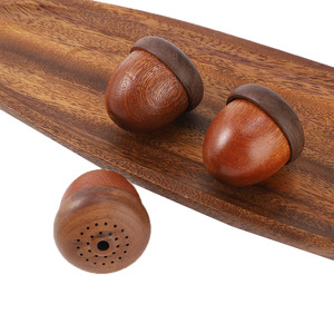 Wooden Pine Cone Acorn Portable Air Outlet Hanging Car & Household Fragrance Pendant Perfume Essential <b>Oil</b> <b>Diffuser</b> - Product Image 4