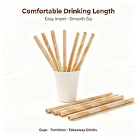 Pajitas de Madera Natural Ecológicas, Biodegradables y Desechables para Bebidas, Venta al Por Mayor
