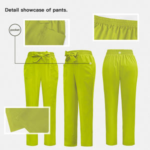 病院用スクラブ制服セット看護師ポリエステルスパンデックス女性用スクラブセット - Product Image 4