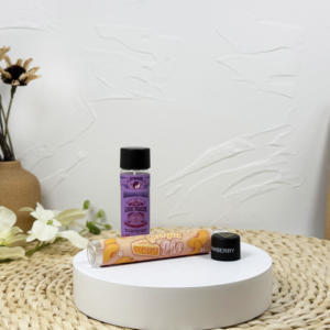 22*116mm <b>Glass</b> <b>test</b> <b>Tube</b> With Gold Child Resistant Cap Flat Bottom With CR Cap - Product Image 4