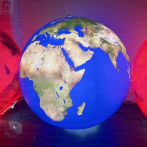 Globe terrestre/martien géant gonflable LED de 1,5 m, ensemble de décoration spatiale éducatif pour musée scientifique/école/centre commercial/événement pop-up/carnaval/fête - Product Image 4