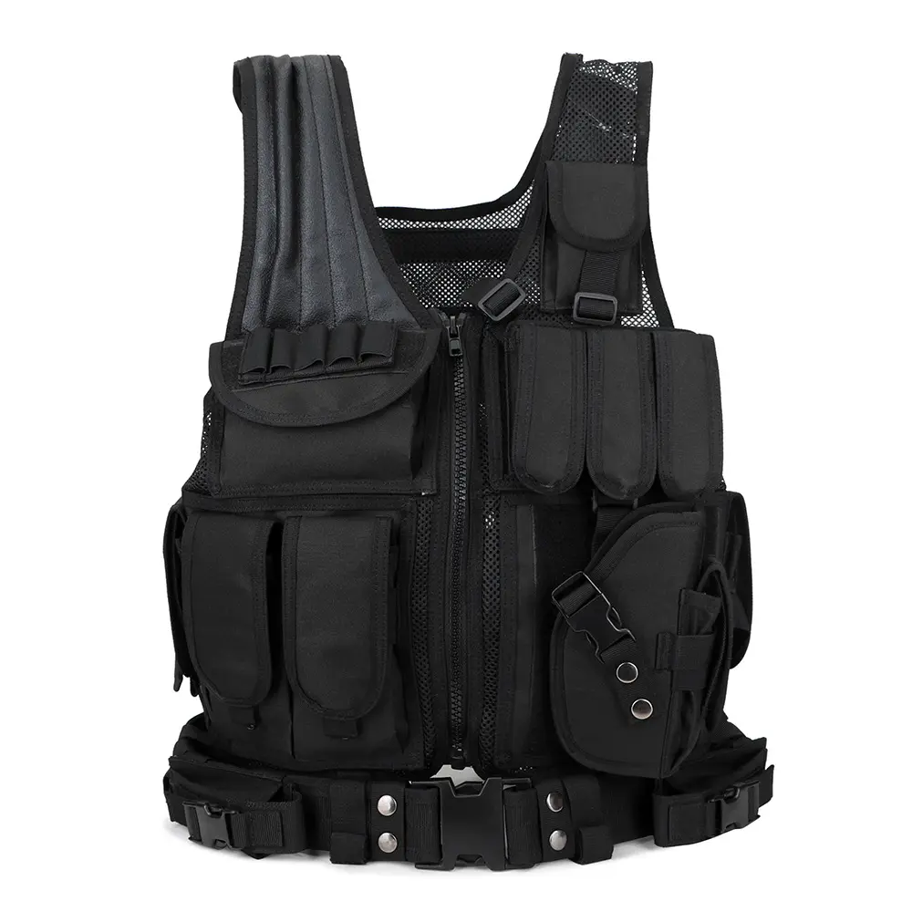 Hot Selling Outdoor Training Vest Extreme Sports Modular Plate Carrier Vest Multi-purpose Mesh Tactical Vest