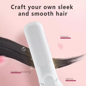 Lisseur de cheveux <span class=keywords><strong>sans</strong></span> <span class=keywords><strong>fil</strong></span> 3 en 1 avec chauffage MCH, batterie 5000 mAh, fer à lisser <span class=keywords><strong>plat</strong></span> rechargeable pour voyage, fer à boucler <span class=keywords><strong>sans</strong></span> <span class=keywords><strong>fil</strong></span>, brosse lissante - Product Image 5