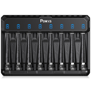 Cargador de Baterías Recargable Portátil EBL de 8 Ranuras para Baterías de Iones de Litio de 1.2v NIMH AA AAA y 1.5v - Product Image 1